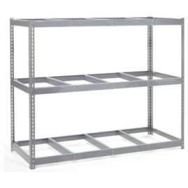 Wide Span Rack 96"W x 36"D x 84"H With 3 Shelves No Deck 800 Lb Capacity Per Level - Gray