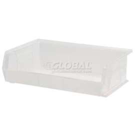 Global Industrial Plastic Stack & Hang Bin, 16-1/2"W x 10-7/8"D x 5"H, Clear