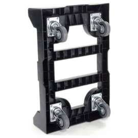 Global Industrial Plastic Container Dolly W/Casters, 27-1/2"Lx18"W, 650 Lb. Capacity