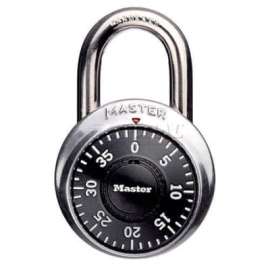 Master Lock Combination Padlock With 3/4" Shackle, No Control Key Access