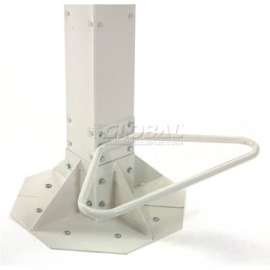 Footrest For Global Industrial Orbit Computer Workstations - Beige