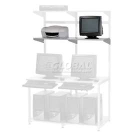 Additional 48"W x 18"D Shelf for LAN Workstation, 1/Pack
