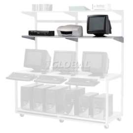 Additional 72"W x 18"D Shelf for LAN Workstation, 1/Pack