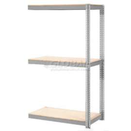 Global Industrial Expandable Add-On Rack 60x36x84 3 Level Wood Deck 1000 lb. Cap Per Level GRY