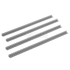 Global Industrial Angle Post, 10'H, Gray, Set of 4