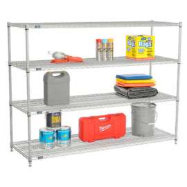 Nexel Shelving Wire Shelving Starter Unit, 72"W x 36"D x 54"H