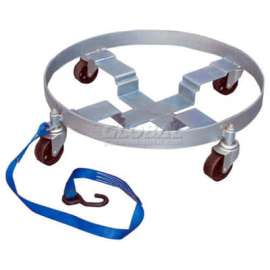Drum Dolly DRUM-QUAD-C with Cast Iron Wheels for 5, 30 & 55 Gallon Drums