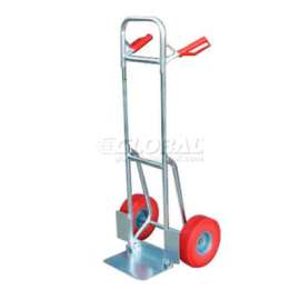Aluminum Fold-Down Hand Truck Red Flat-Free Wheels DHHT-250A-FD-UR 250 Lb