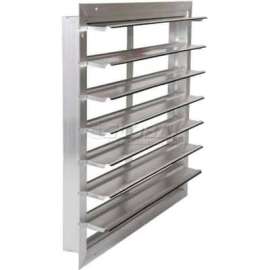 Aluminum Wall Exhaust Shutter, Front Flange 30" - EASR-MF 30