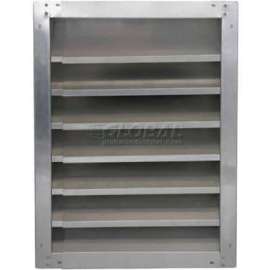 High Galvanized Fixed-Height Adjustable Width Louver 30" - GAFL 30-2136