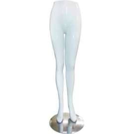 Female Half Mannequin with Base - Lower - White