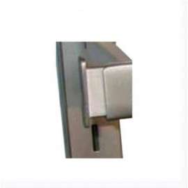 End Cap For Slotted Wall, Satin Nickle