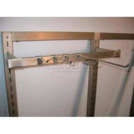 9" Hangrail Hook For Slotted Wall, Satin Nickle
