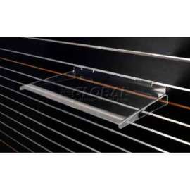 Acrylic Heavy Duty Shelves For Slat Wall, 18"W x 12"D x 3/16"H