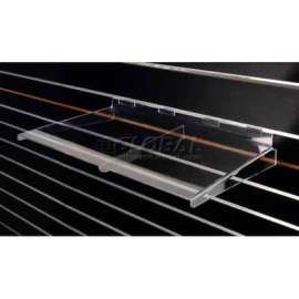 Acrylic Heavy Duty Shelves For Slat Wall, 24"W x 12"D x 3/16"H