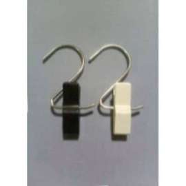 3" S Hook With 2" Clamp, White