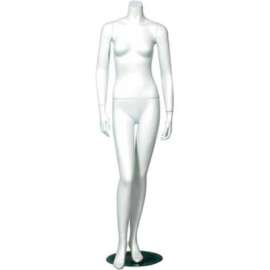 Female Mannequin - Headless, Hands by Side, Legs Straight - Matte Finish