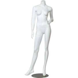 Female Mannequin - Headless, Left Hand on Hip, Right Leg Sideways - Matte Finish