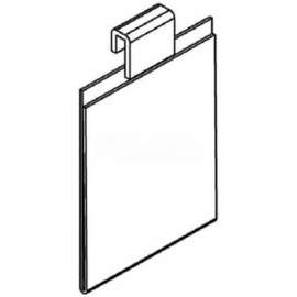 Sign Holder, Gridwall, 5-1/2" W x 7" H, 3/32" Thickness, Acrylic, Clear