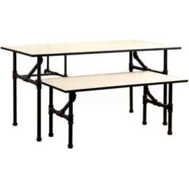 Nesting Pipe Rack Table, Large, 60"W x 32"D x 30"H