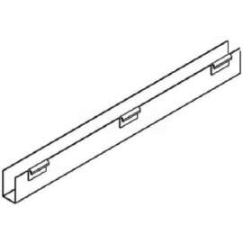 Acrylic Clear Book Shelf For Slatwall, 1/8" x 36" J-Rack Flat Bottom For Books