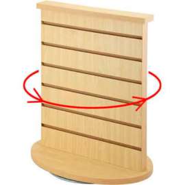 Rotating Countertop Display, 18"W x 12"D x 21-1/2"H, Maple