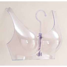 Hanging Bra Form - Clear Plastic