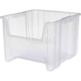 Akro-Mils Plastic Stack-N-Store AkroBin 16-1/2"W x 17-1/2"D x 12-1/2"H, Semi-Clear