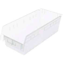 Akro-Mils ShelfMax Plastic Nesting Storage Shelf Bin 30088 - 8-3/8"W x 17-7/8"D x 6"H Clear