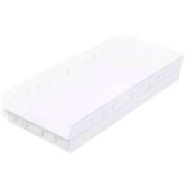 Akro-Mils Plastic Nesting Storage Shelf Bin 30174 - 11-1/8"W x 23-5/8"D x 4"H Clear