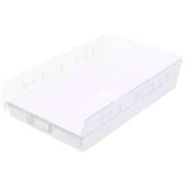 Akro-Mils Plastic Nesting Storage Shelf Bin 30178 - 11-1/8"W x 17-7/8"D x 4"H Clear