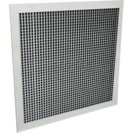 American Louver Sight Guard Return Grille W/ 45 Degree Sight Proof Core, 22" x 22", White