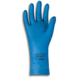 Ansell 88-356 VersaTouch Natural Blue Chemical Resistant Gloves, Size 9, 1 Pair