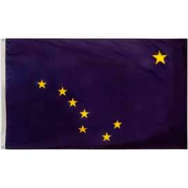 4X6 Ft. 100% Nylon Alaska State Flag
