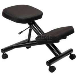 Boss Ergonomic Kneeling Stool - Fabric - Black