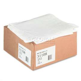 Tatco TCO31108, Rectangular Tablecover, 54"W x 108"L, Paper w/Plastic Liner, White, 20/Carton