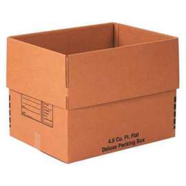 Global Industrial Deluxe Cardboard Corrugated Boxes, 24"L x 18"W x 18"H, Kraft