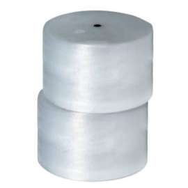 Global Industrial Non Perforated Air Bubble Roll, 24"W x 375'L x 5/16" Thick, Clear, 2/Pack