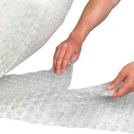 Global Industrial HD Perforated Air Bubble Roll, 48"W x 250'L x 1/2" Thick, Clear