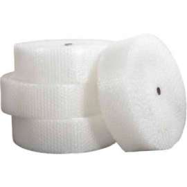 Global Industrial HD Non Perforated Bubble Roll, 24"W x 250'L x 1/2" Thick, Clear, 4/Pk