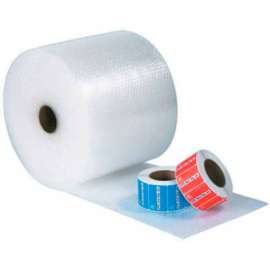 Global Industrial UPSable Non Perforated Bubble Roll, 24"W x 188'L x 5/16" Thick, Clear, 2/Pk