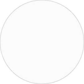 3/4" Dia. Round Removable Paper Labels, Clear, Roll of 500