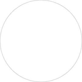 3/4" Dia. Round Removable Paper Labels, White, Roll of 500