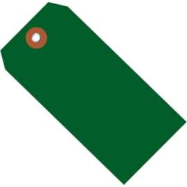 Global Industrial Plastic Shipping Tag #5, 4-3/4"L x 2-3/8"W, Green, 100/Pack
