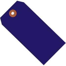 Global Industrial Plastic Shipping Tag #8 6-1/4"L x 3-1/8"W, Blue, 100/Pack