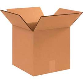 Global Industrial HD Double Wall Cardboard Corrugated Boxes, 12"L x 12"W x 12"H, Kraft