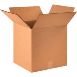 Global Industrial HD Double Wall Cardboard Corrugated Boxes, 16"L x 16"W x 16"H, Kraft