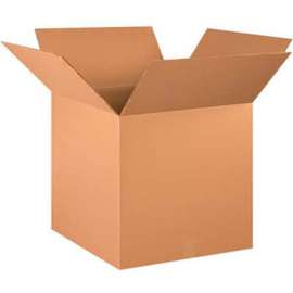 Global Industrial HD Double Wall Cardboard Corrugated Boxes, 20"L x 20"W x 20"H, Kraft