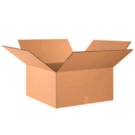 Global Industrial Heavy Duty Double Wall Corrugated Boxes, 24"L x 24"W x 12"H, Kraft