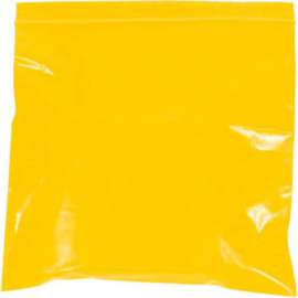 Global Industrial Reclosable Poly Bags, 3"W x 5"L, 2 Mil, Yellow, 1000/Pack